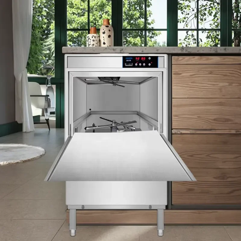 Commercial Undercounter Glass Washer Compact Portable Dishwasher Smart Countertop for Bar Cafe Restaurant