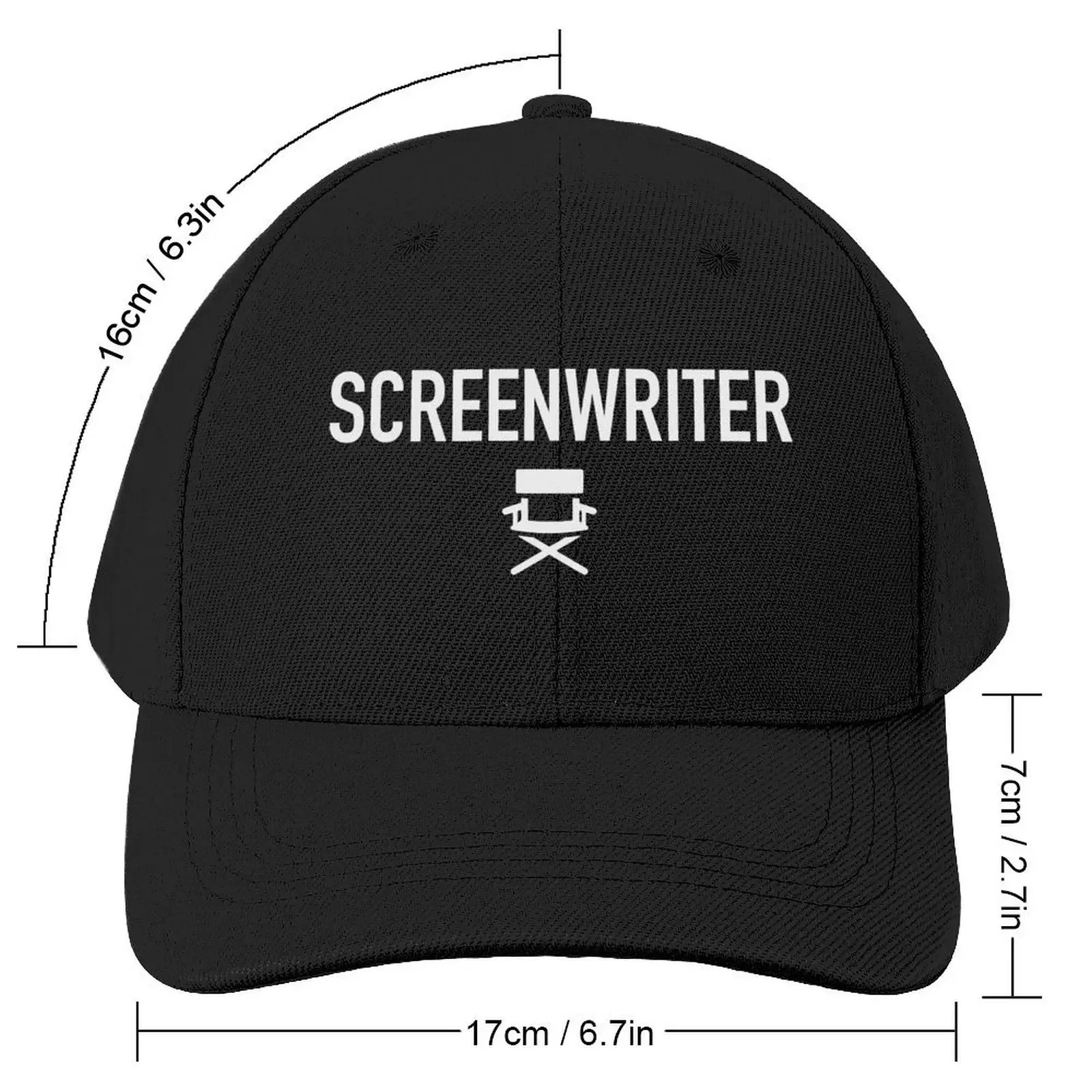 Screenwriter - Film Crew Chair Shirt For Cinema Movie Lovers / Film Buffs Baseball Cap Anime Golf Cap Woman Men's