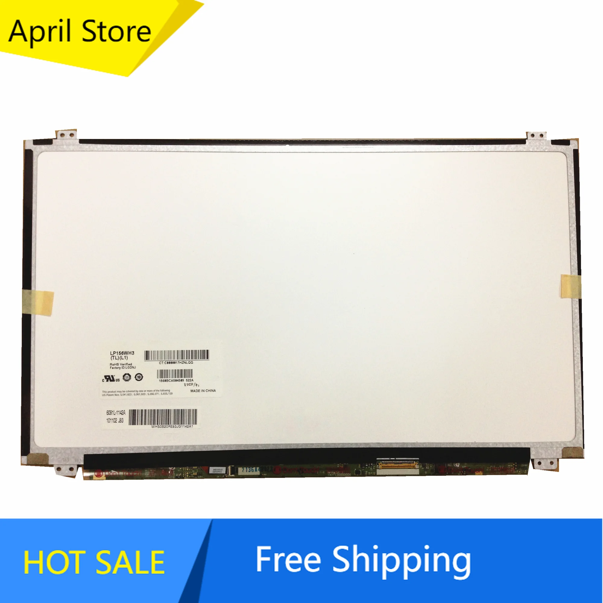 

LP156WH3-TLL1 TLL2 TLL3 B156XW03 V.1 V.2 V.3 B156WX04 V.0 LP156WH3 TLTA TLTB TPS2 TPS3 Laptop LCD Screen 1366*768 LVDS 40 Pins