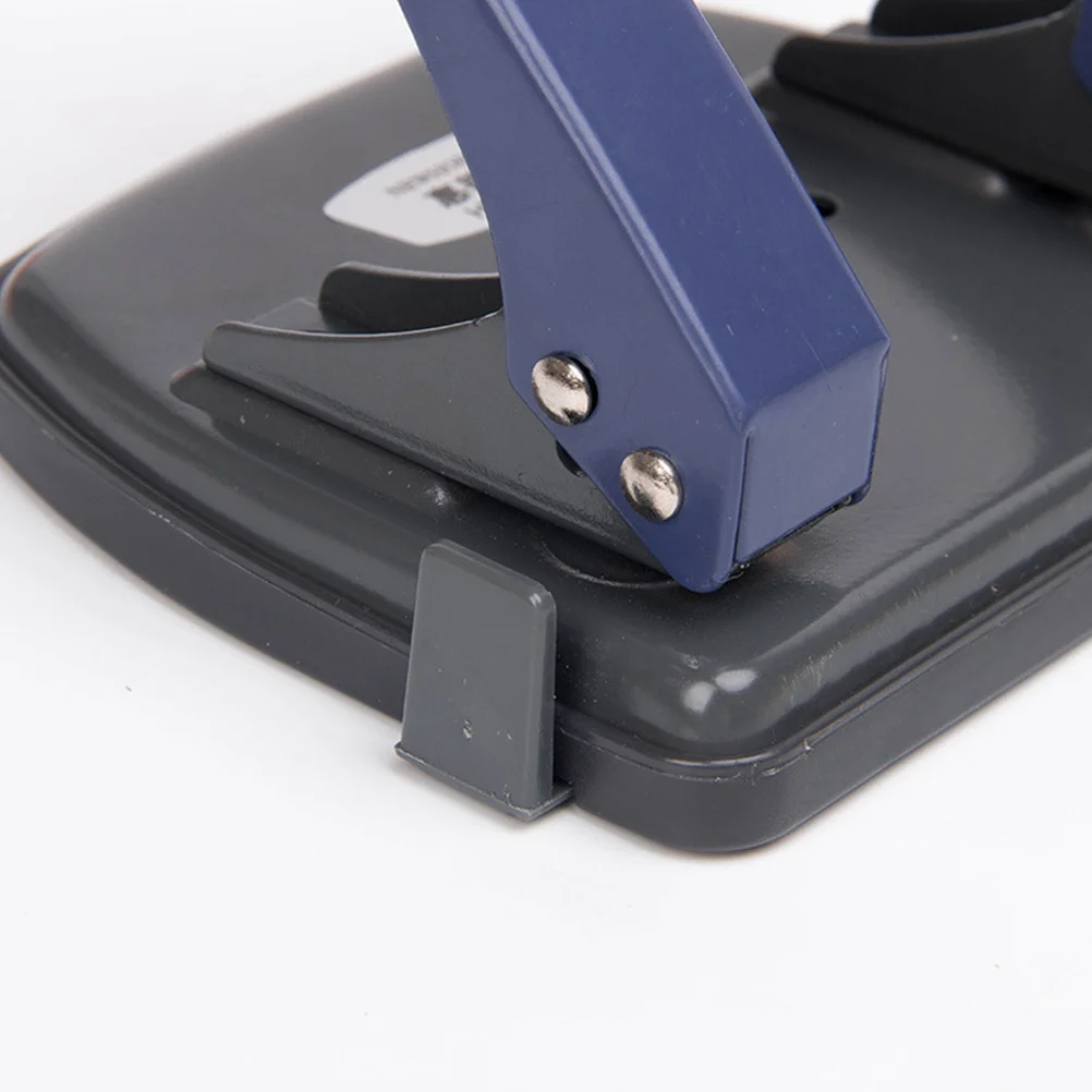 

2 Hole Punch Durable Metal Craft Paper Cutter For Id Scrapbooking Loose-Leaf Binding Supplies Grip Handle Chip Disposal