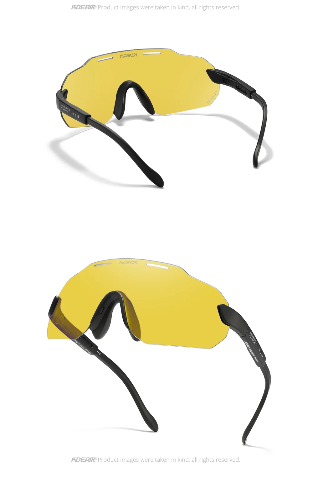 KDEAM Hohe-Ende Radfahren Gläser Ultra Licht TR90 Material Photochrome/Polarisierte Sonnenbrille Männer Einstellbare Tempel Länge – Detail 20
