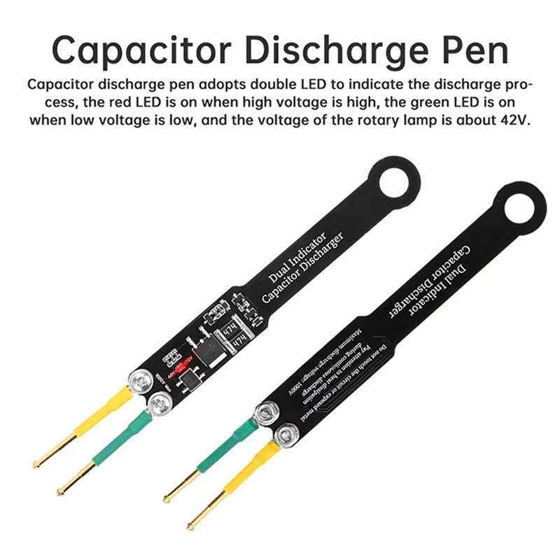 -RRKK 2PC Capacitor Discharge Pen AC/DC Switching Power Supply Repair Discharge Maintenance Tool