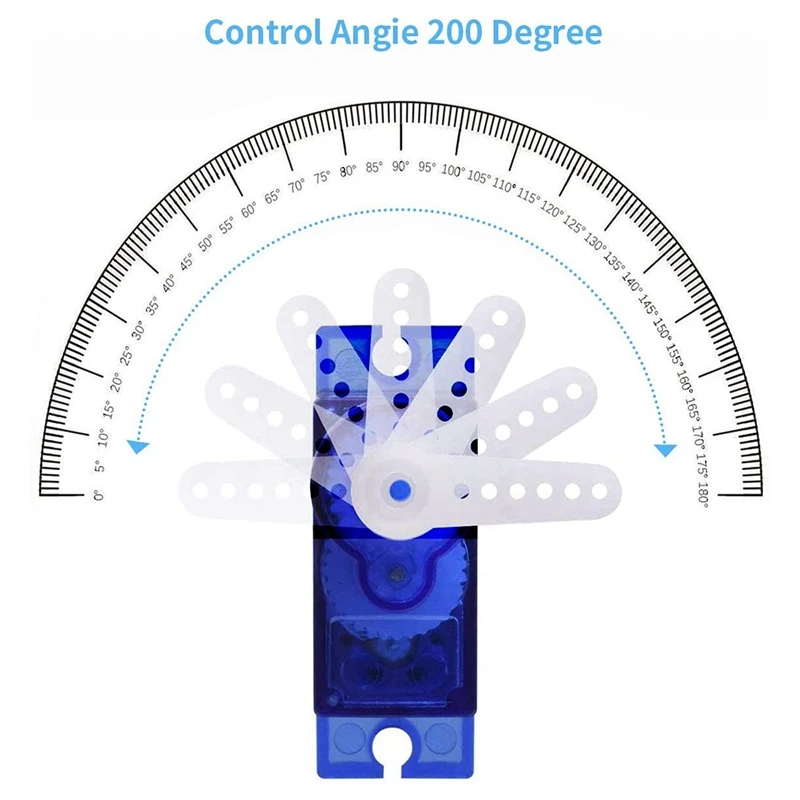 Micro-Servo Motor para Arduino RC Robô, Helicóptero, Avião, Controles de Barco, Mini 9G, SG90, 10pcs