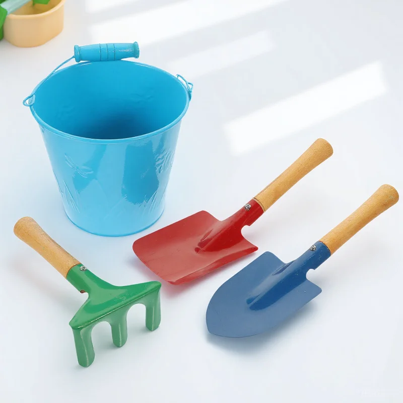 1 set 1 set set lichtgewicht kit voor kinderen emmer schop kit buiten zand graven schop spelen strand emmer gereedschap