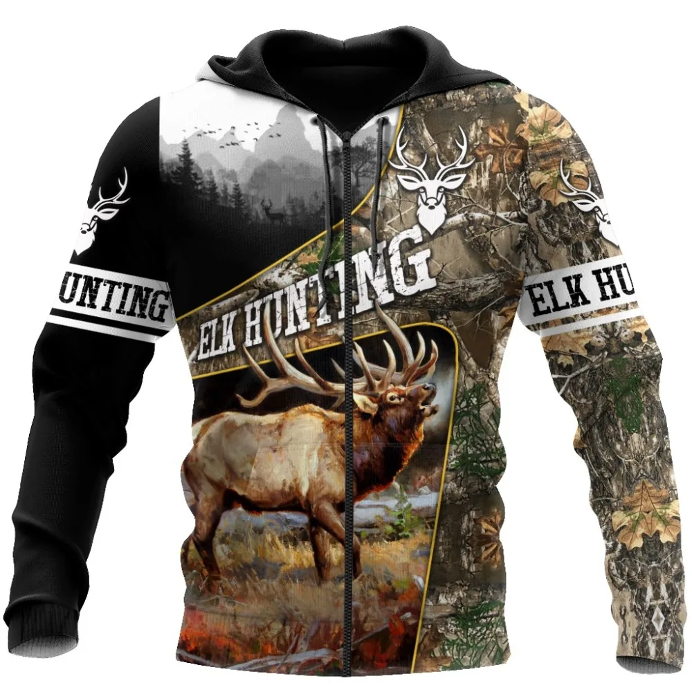 

Beautiful Elk Hunting 3D Printed Hoodie Animal Men Sweatshirt Unisex Streetwear Zip Pullover Casual Jacket Tracksuits