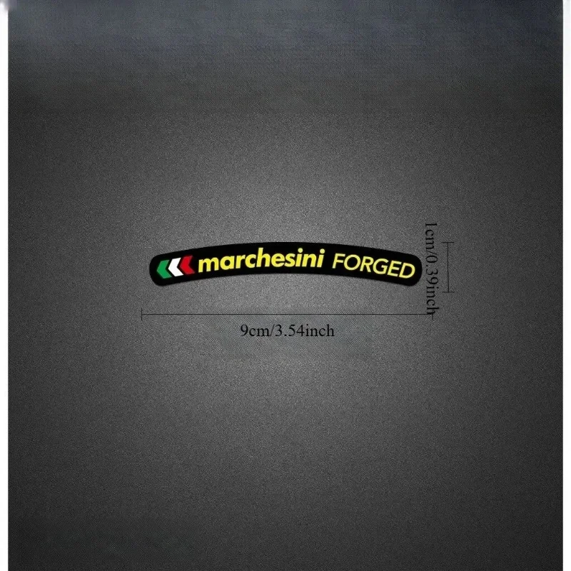 4Pcs/Set Marchesini Style Forged Wheel Vinyl Sticker Multicolor Waterproof Decal for Motorcycle Car Wheel Rim Decor