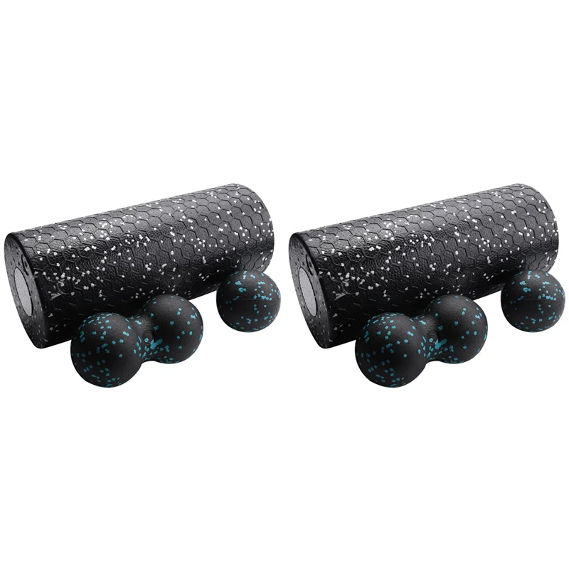 AA20-2X Trigger Point Foam Roller Set High Density Massage Roller Ball For Neck Back Muscles Deep Tissue Massage