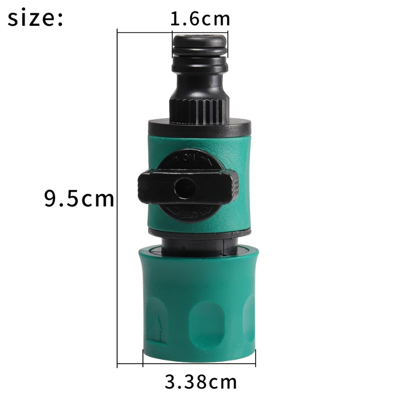 1pcs Car wash watering water gun water pipe fittings water pipe valve with switch single-way joint garden sprinkler