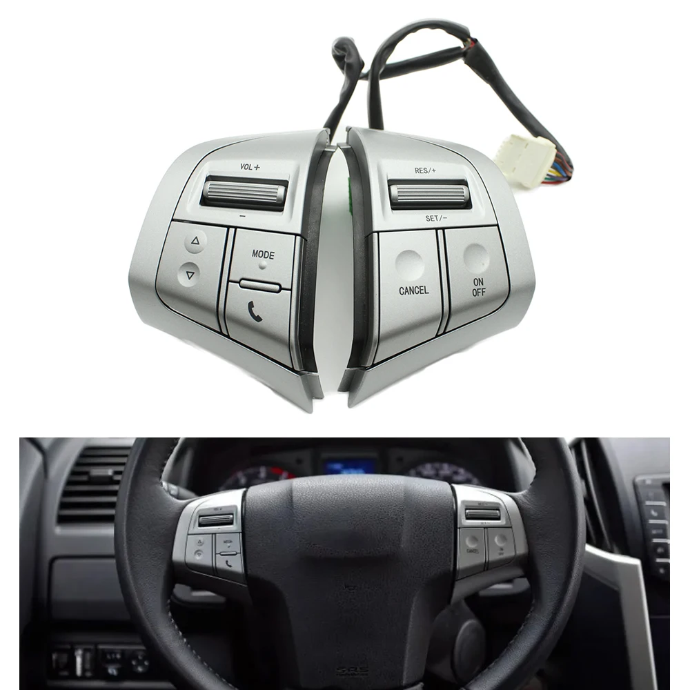 

Steering Wheel Cruise Control Switch Audio Volume Button For Isuzu D-Max 2015 2016 2017 2018 2019 MU-X For Chevy Dmax 2019