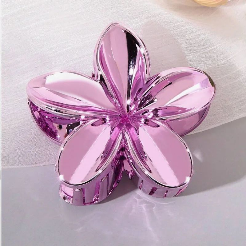 1 Pcs Fashion Dopamine Shiny Egg Flower Hair Claws For Women Girls Party Hair Accessories