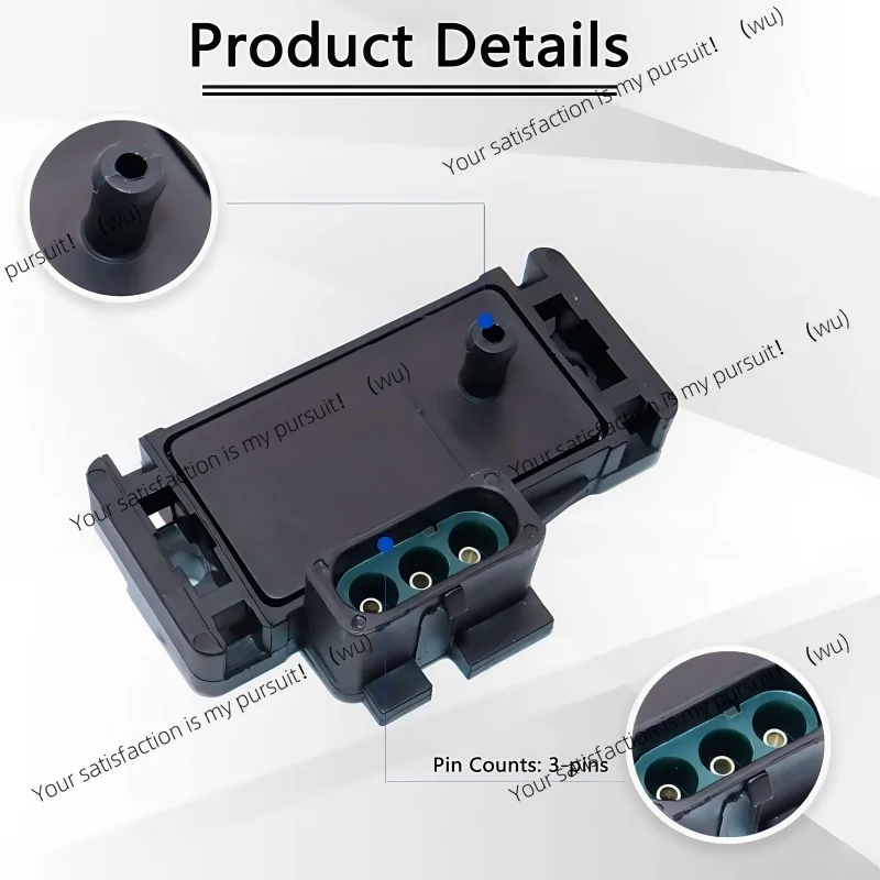 For Chevrolet GMC Buick GL8 Pontiac Isuzu Jeep Cadillac 16137039 16017460 12247561 Manifold Absolute Pressure MAP Sensor