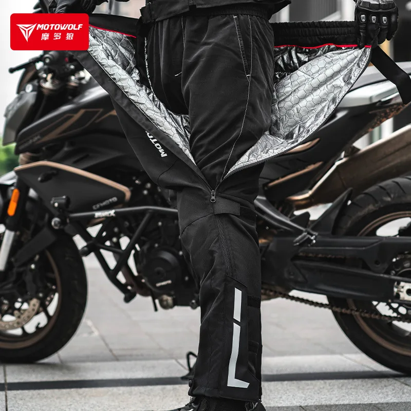 

Motorcycle Riding Electric Heating Quick Release Pants, Graphene Insulation Windproof Belt, Reflective Pants, Protective Riding