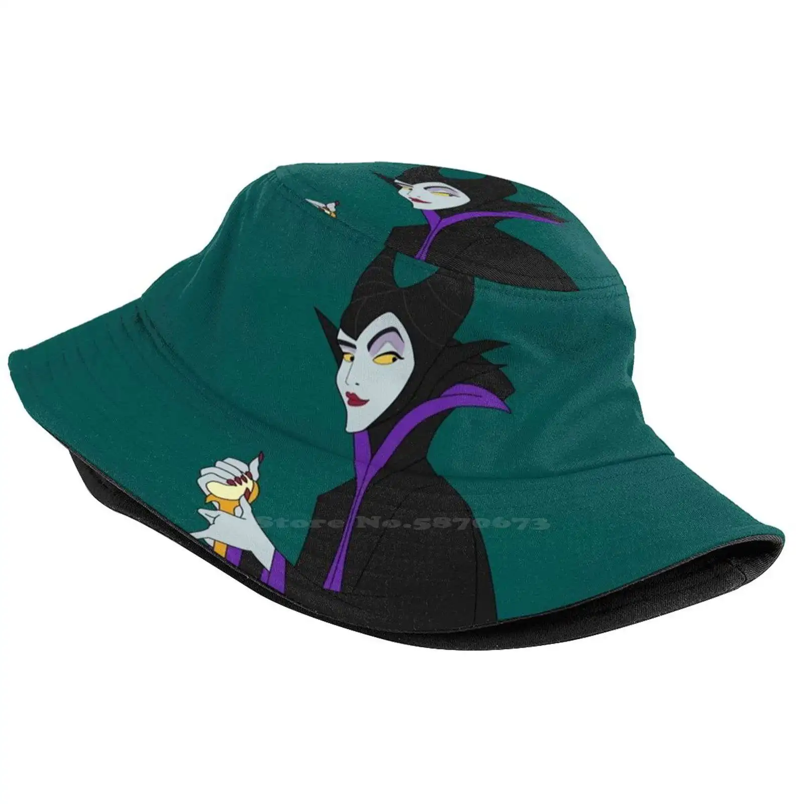 Unisex Fisherman Hats Bucket Hats Evil Fairy Villain