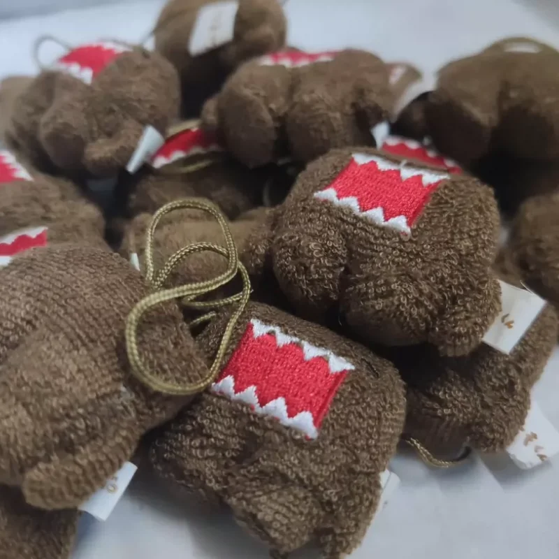 Kawaii Domo Kun Keychain Key Ring Mascot Anime Pendant Bag Keychains Small Cartoon Animation Derivatives Ornament Gifts