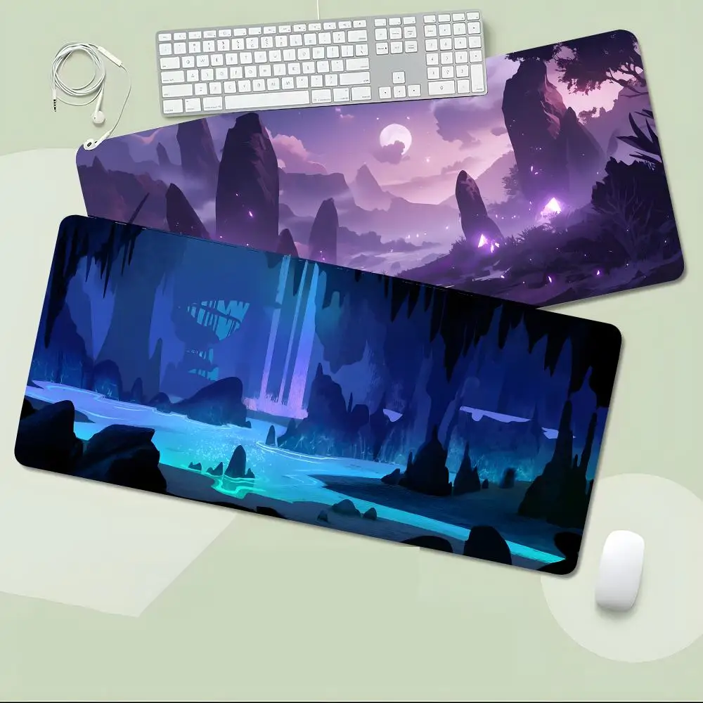 Roguelike Game Caves Of Qud Mouse Pad Non-Slip Large Desk Mat Thick Stitched Edge Gaming Mousepad