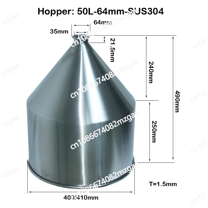 Paste Filling Machine Hopper Stainless Steel SS304 30L 50L 23L Capacity Professional Filling Equipment