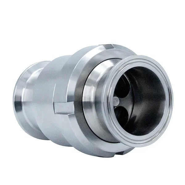 

SS316L 101.6mm High Quality Price Sanitary Grade Stainless Steel Manual Male Threaded Check Valves with 2pc Nut and Gaskets
