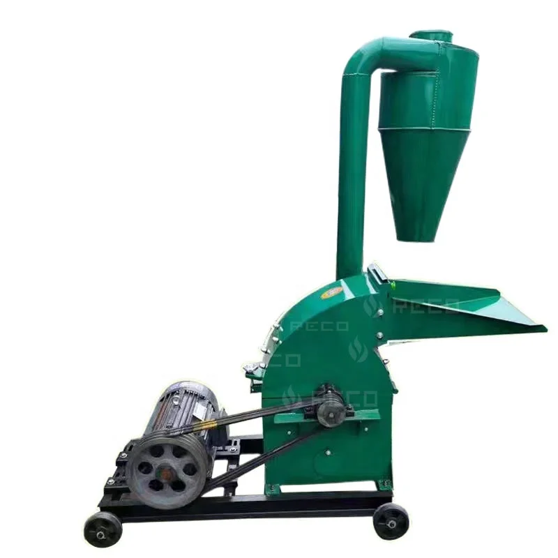 

small animal livestock feed grass straw corn and grind cyclone crusher maize cob hammer mill crushing machine for flour