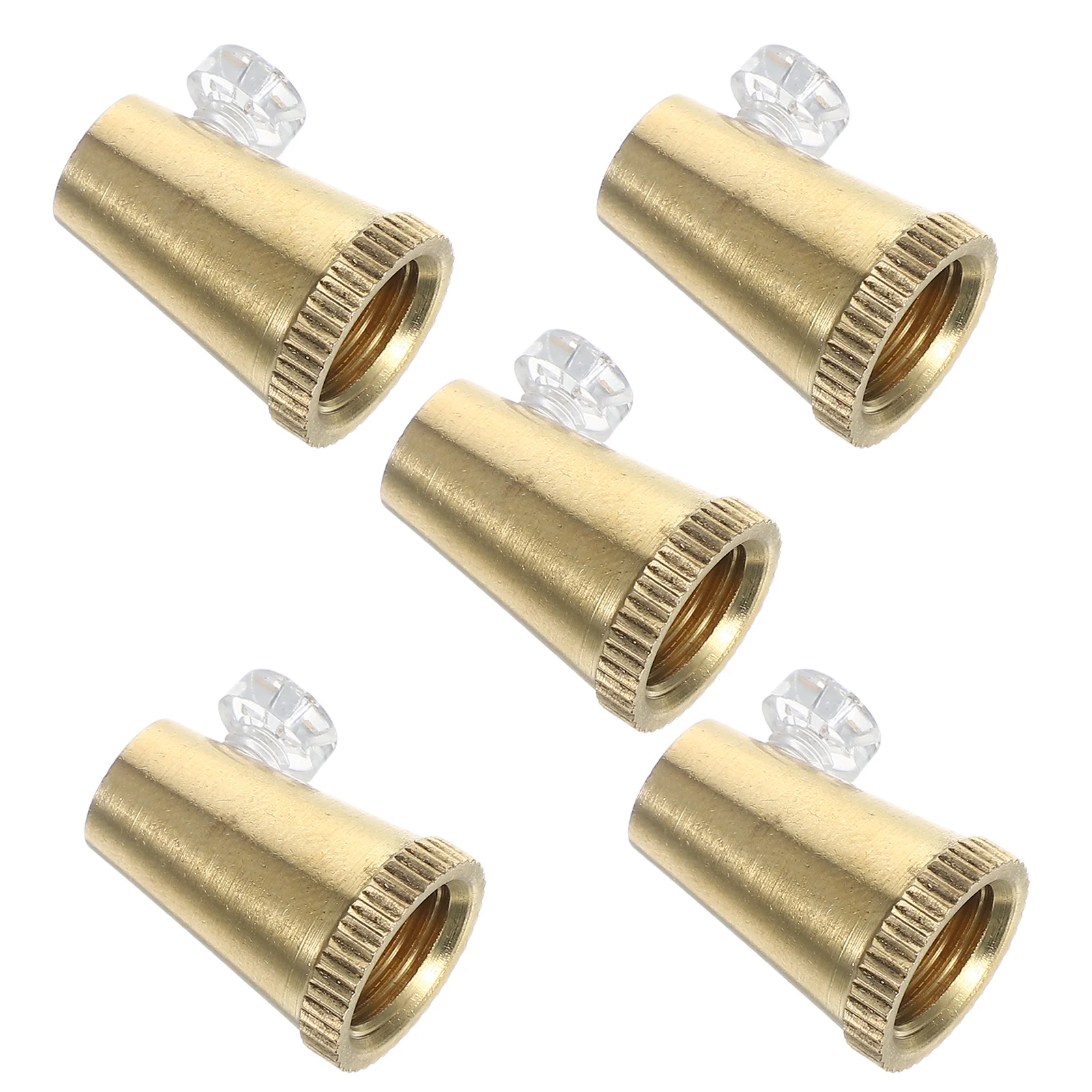 

5Sets Vintage Solid Brass Wire Lock Caps Secure Wire Locking Clips for Pendant Wall Lamps Replacement Lamp Parts