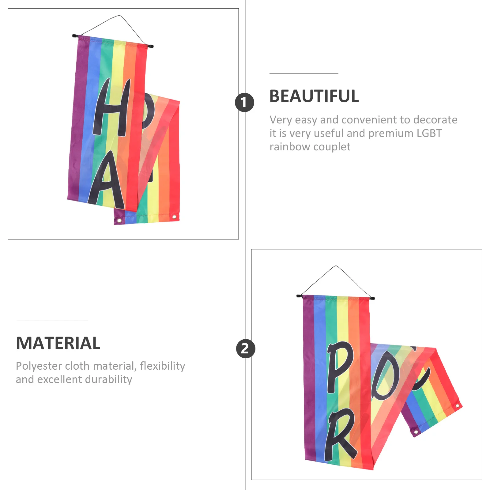 Obrázek kategorie: Duhové vlajky hrdosti