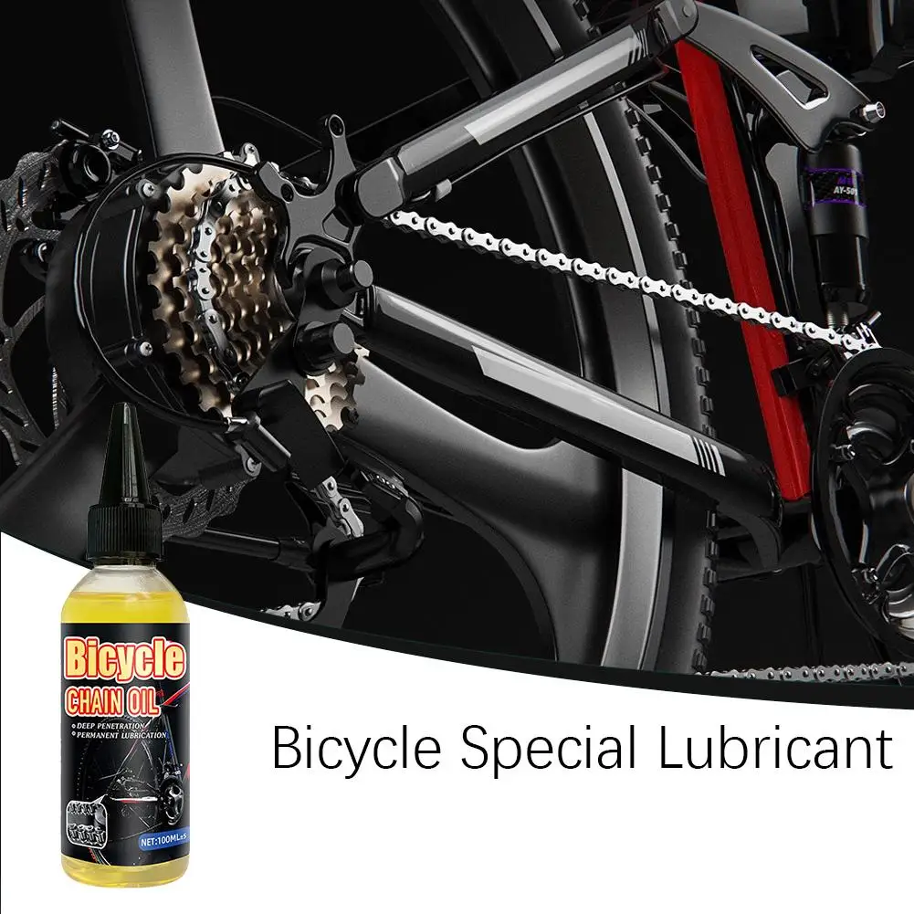 Lubrificante anti-ferrugem para corrente de bicicleta, 100ml, cera de longa duração para manutenção de mountain bike, spray, t4g1