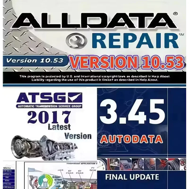 Программное обеспечение для ремонта Auto Alldata 10.53 программное обеспечение Alldata Поддержка автомобильных автомобилей Новейшая версия
