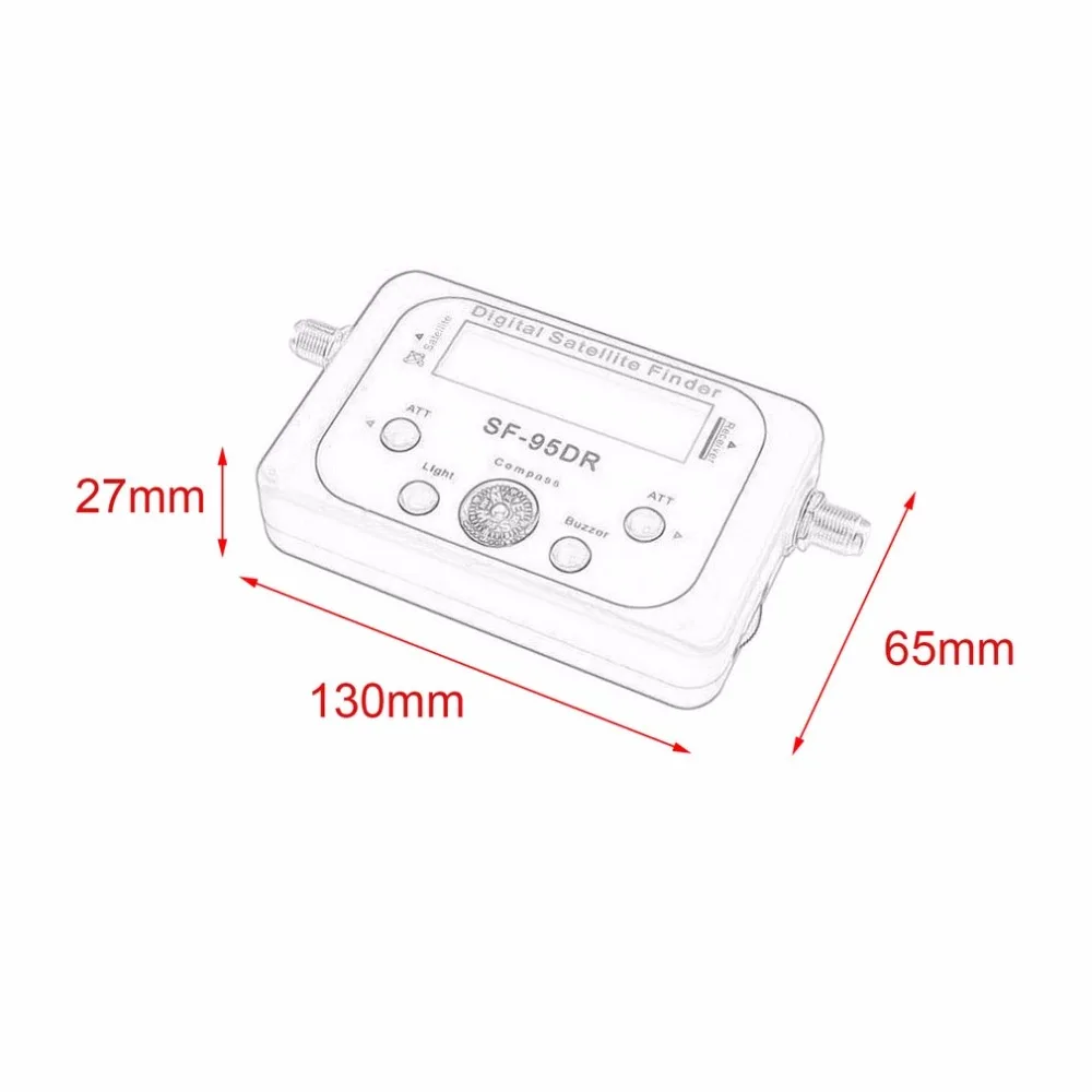 950-2150MHz Digital Satellite Finder SF-95DR Meter Satlink Receptor TV Signal Receiver Sat Decoder DVB-T Satfinder Dropshipping