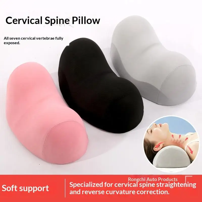 Memory Cotton Cervical Pillow Sleeping Neck Pillow For Protecting The Cervical Spine Cozy Removable Portable Home Accessories