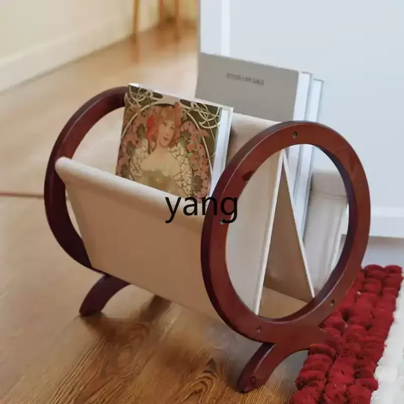 CX  retro book and newspaper rack, living room design magazine rack, storage, sofa edge furniture