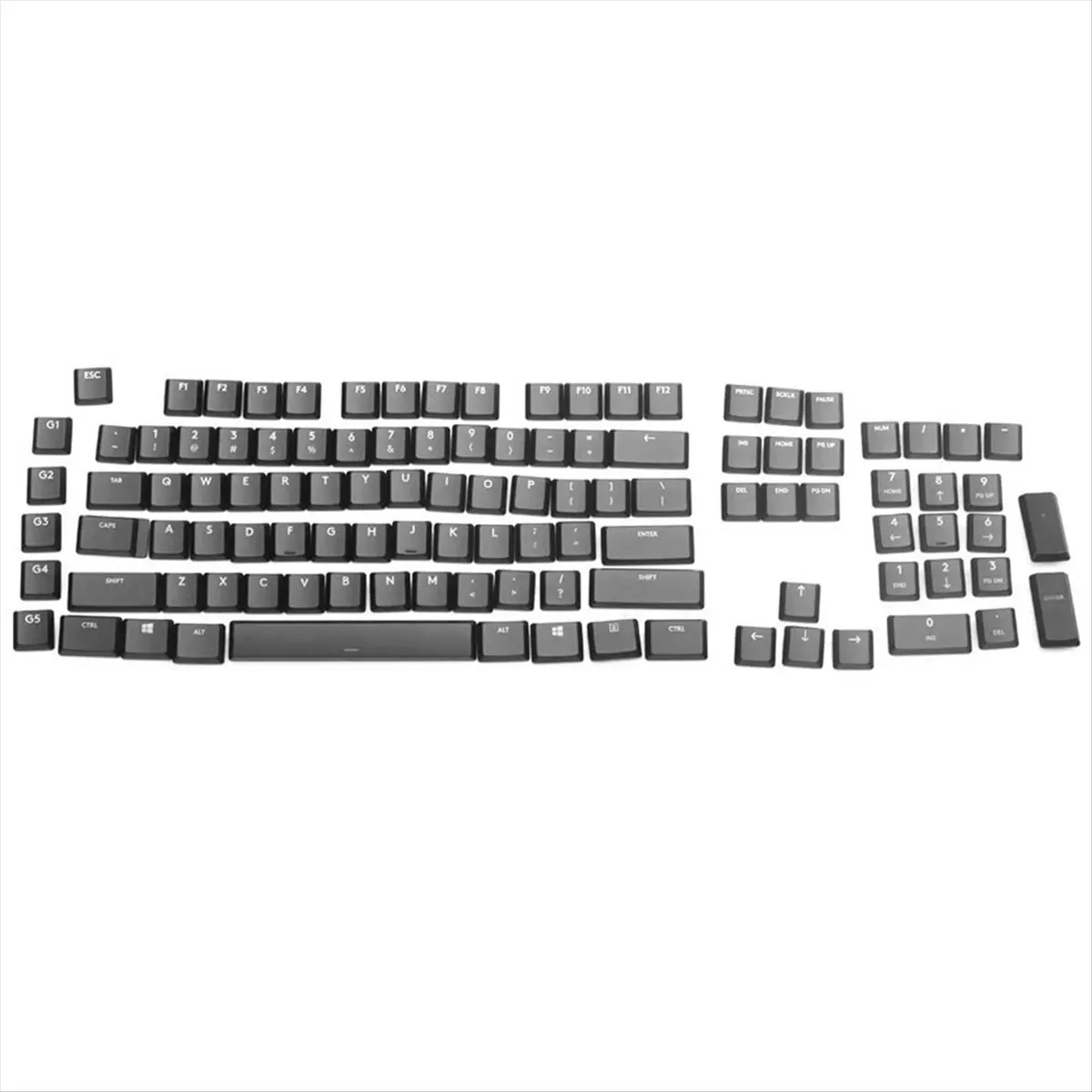 L77A 109 Keycaps for G915/G913/G815/G813 TKL RGB Mechanical Gaming Keyboard Full Set of Keycaps Black
