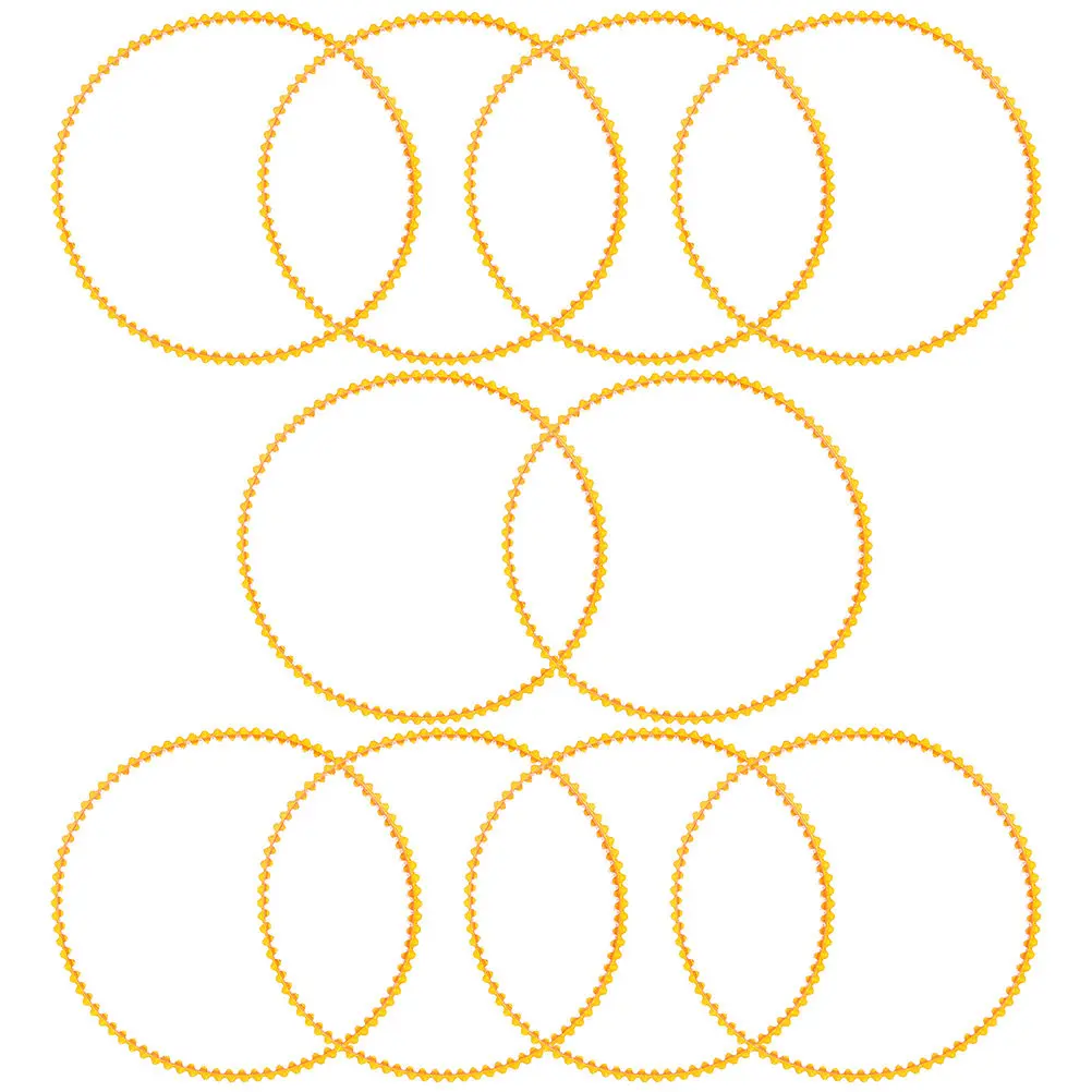 10Pcs Retro Sewing Machine Belt Treadle Type PU Material Belt Compatible with Manual Sewing Machine Parts Supplies