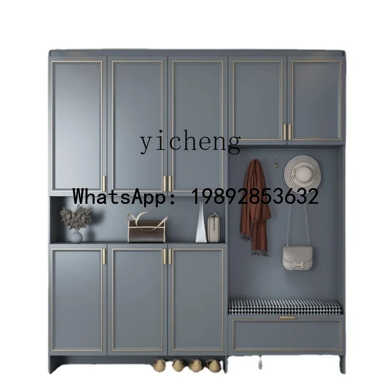 

G1 Light Luxury All Aluminum Alloy Shoe Cabinet Home Waterproof and Sun Protection Custom Hallway Balcony Locker