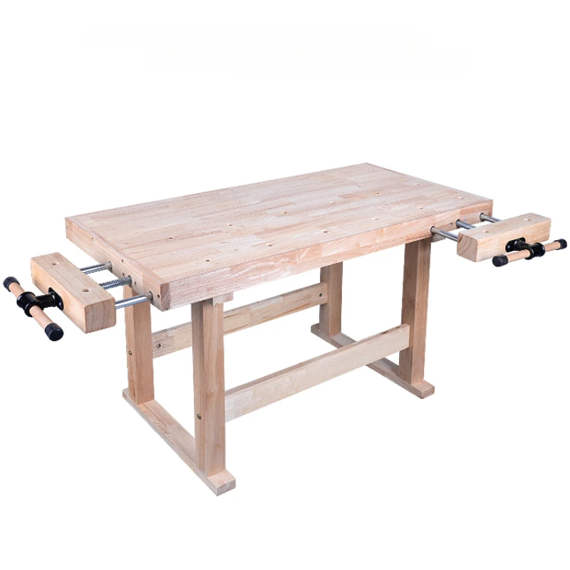 Woodworking Table Small Solid Wood Worktable for Children and Pupils