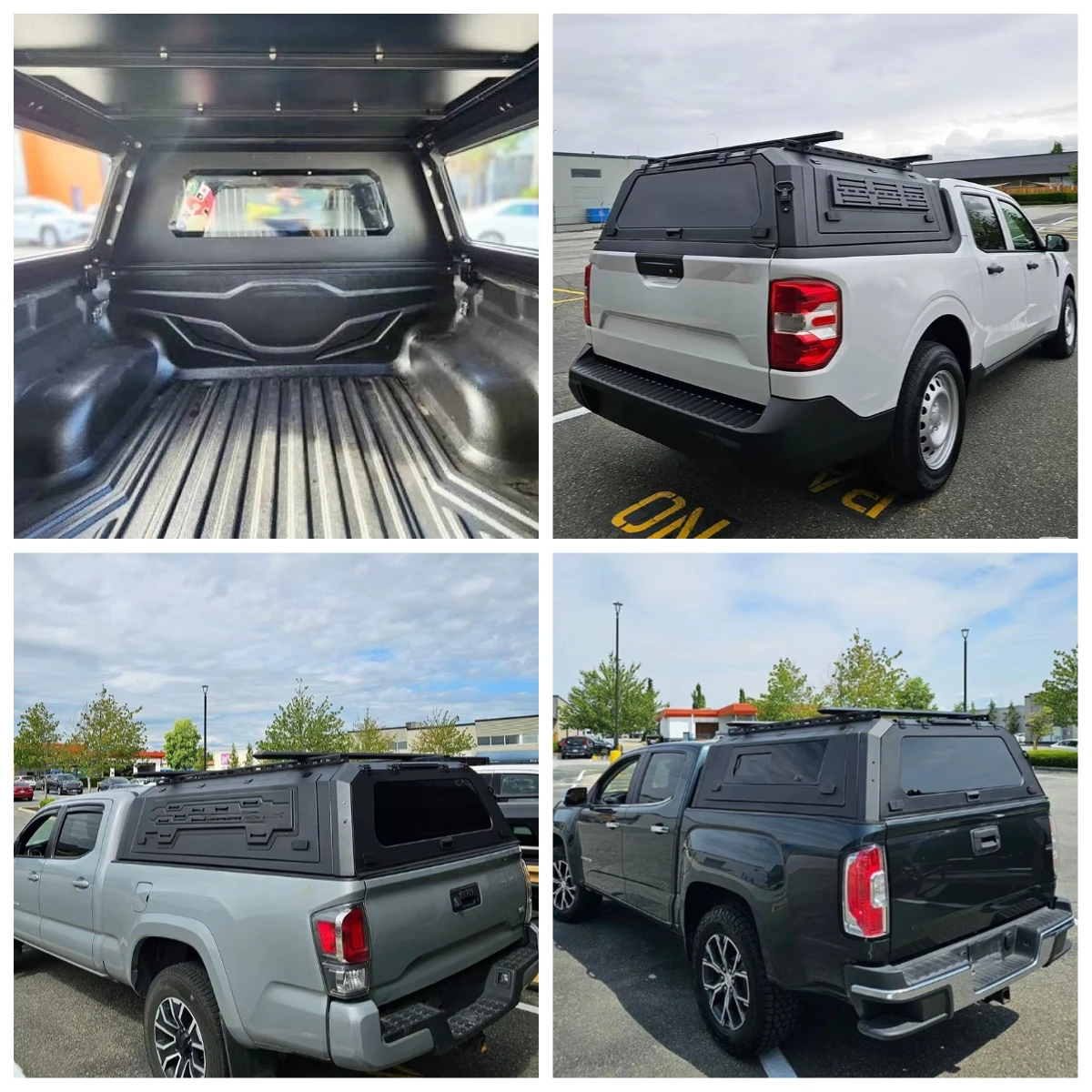 

Factory Wholesale Heavy Duty Hard Shell Pickup Canopy Topper for Truck Bed with Sliding Windows Lockable Handle