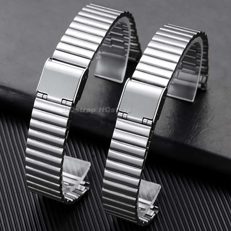 10mm 12mm 14mm 16mm 18mm 20mm Metal Strap for Casio F-91W F105/108/A158W/168 AE1200/1300 Universal Stainless Steel Watch Band
