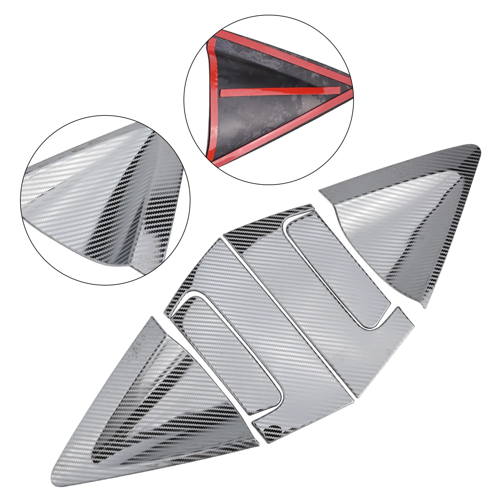 أدوات الديكور قذيفة أنيقة أنيقة تقليم مقاومة للأشعة فوق البنفسجية مقاومة الطقس ABS الظهر مريحة لهوندا HR-V HRV #4