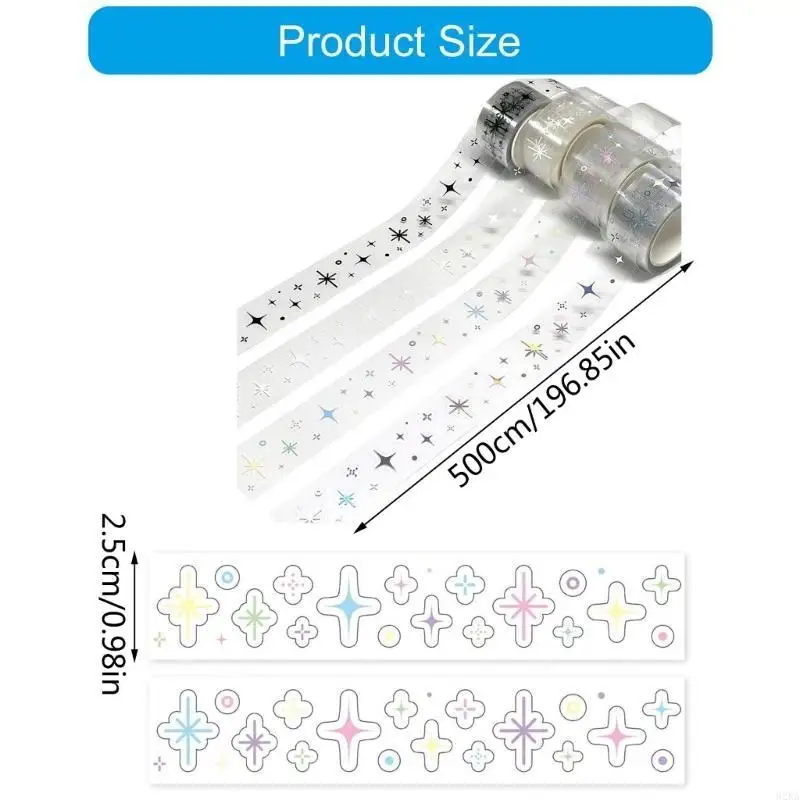 62KA Korean Styles Washis Tape Artists Tapes Haustier Dekorative Band für Journal Art Craft