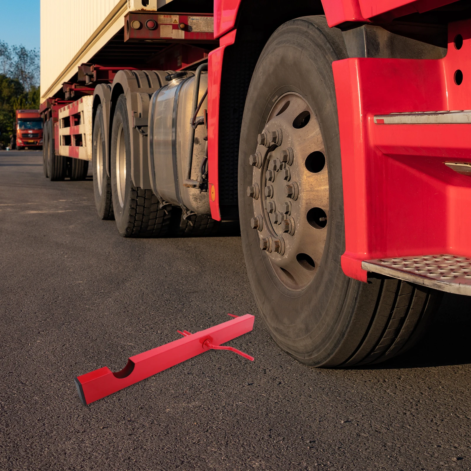 Attrezzo per bobina di cinghia Fissaggio manuale del carico Cinghie in acciaio per il confezionamento di camion Avvolgitore di cinghie Confezioni di camion Durevole compatto Rosso