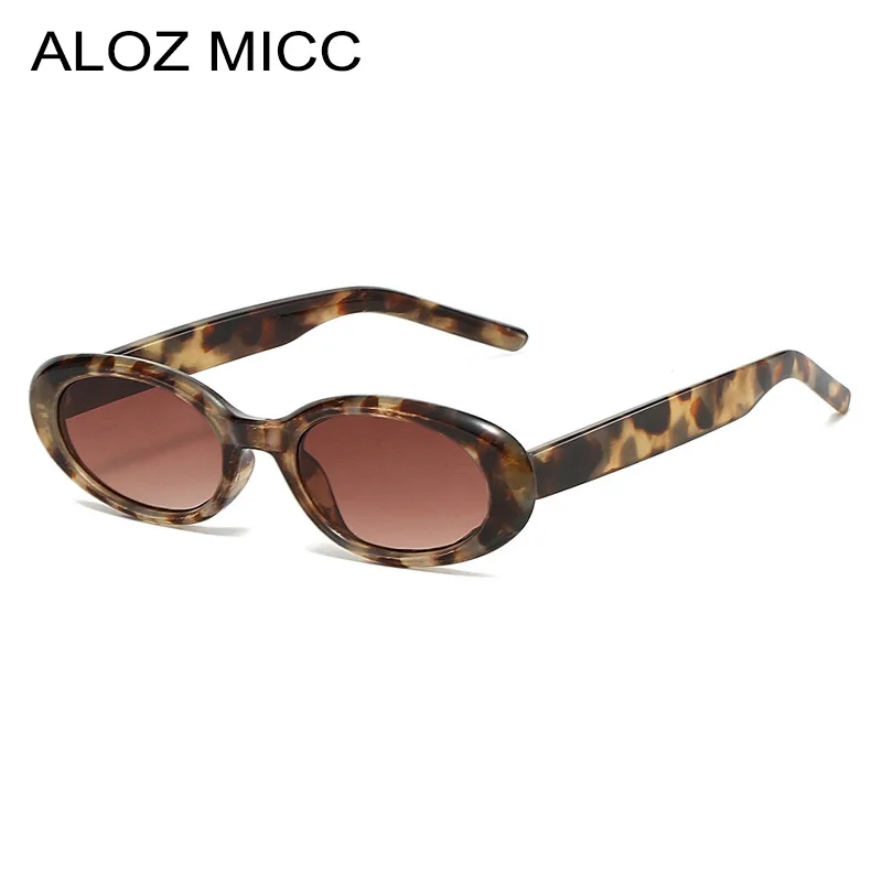 

Aloz micc New Small Oval One Piece Women Sunglasses For Men Vintage EyewearShades UV400 Men Trending Punk Sun Glasses