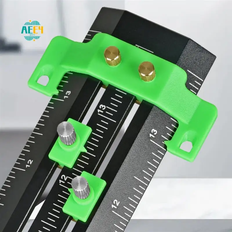 

AEE4-T-Shaped Double Line Marking Ruler+Steel Needle/Parallel/Vertical Marking Ruler Hole Scribe Marking Mark Ruler