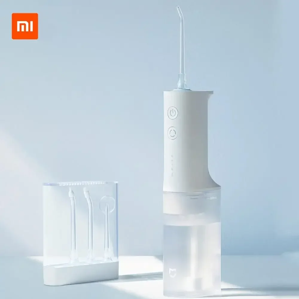 Original XIAOMI Mijia Oral Irrigator Water Pick Rechargeable Dental Flosser Electric Water Jet Waterpulse for Teeth Cleaning