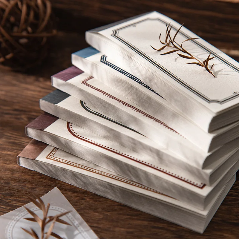 1pack/2pack Pocket Border Series Dual-Material Mini Border Material Journal Decor Collage Stickers 6 Styles