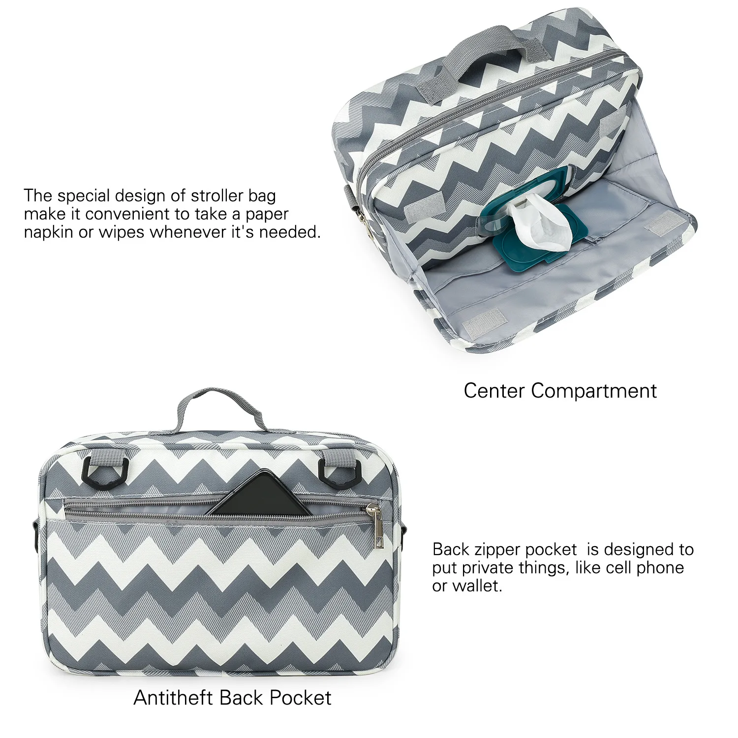 Mommy Storage Bag for Stroller Accessories Portable Diaper Bag Multifunction Maternity Nappy Bag