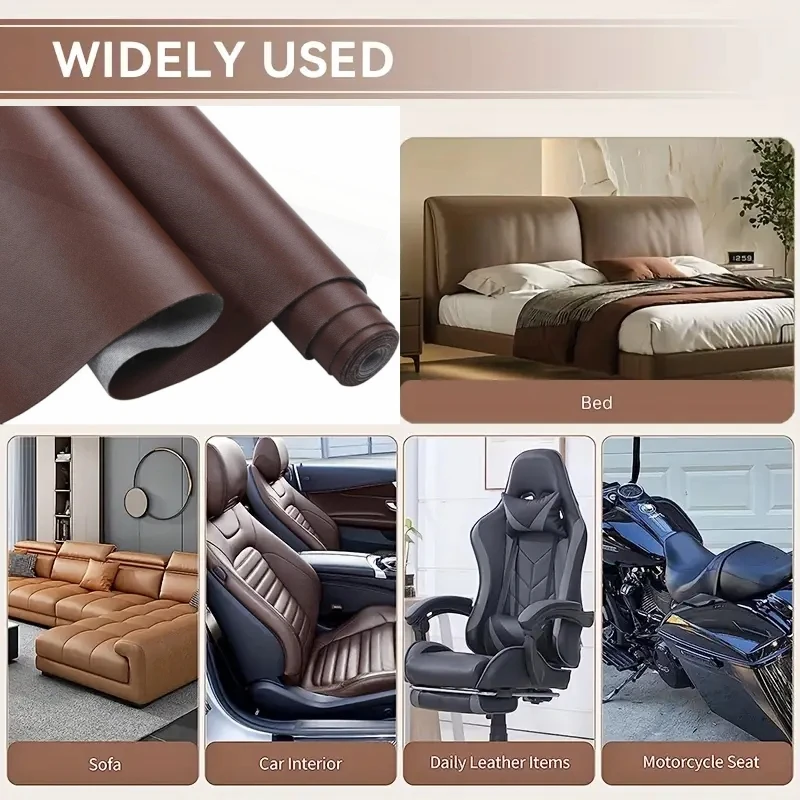 

Large Size Non-stick Leather Fabric for Sofa Car Seat Upholstery Renovation 0.55MM Thick PU Leather DIY Decor Sewing Material