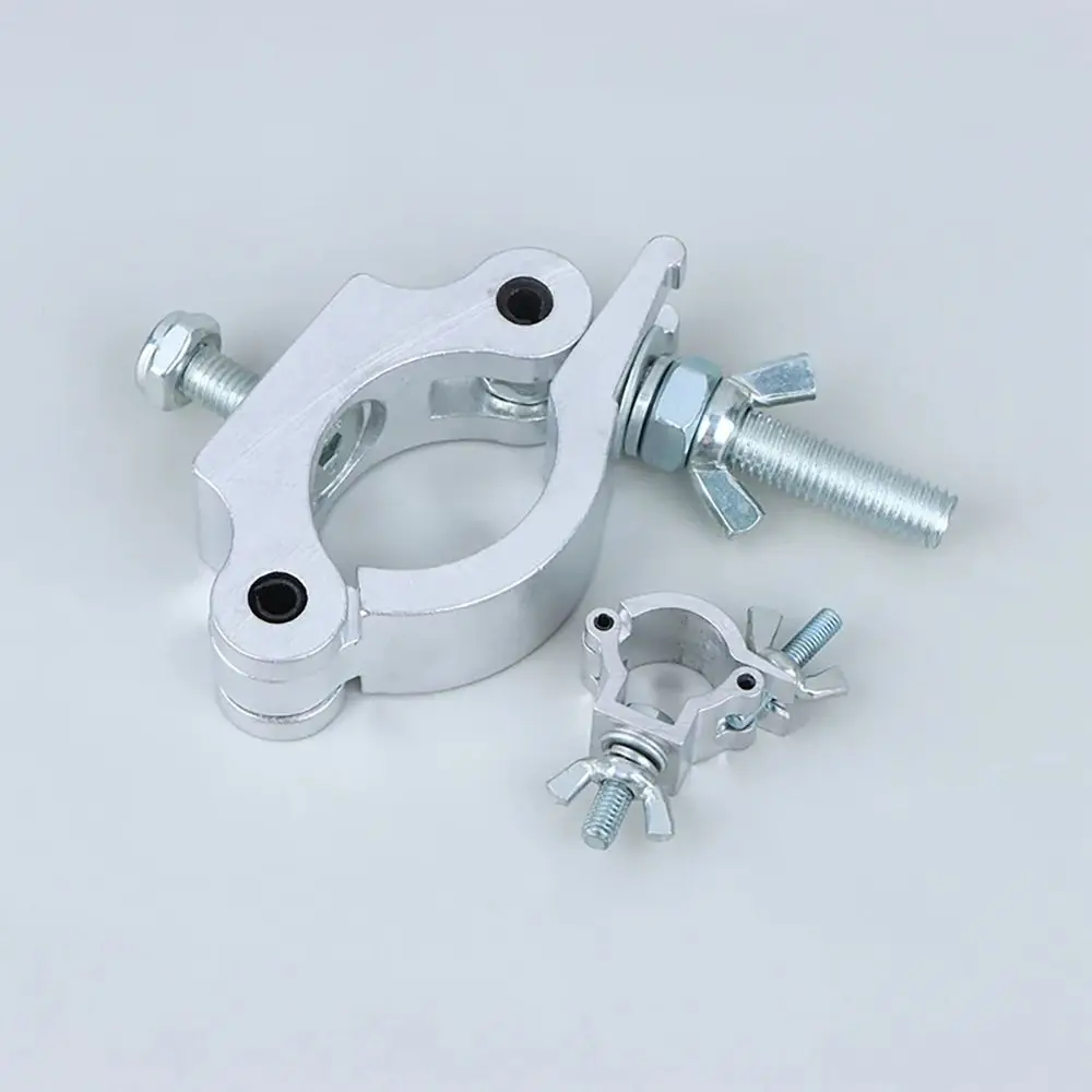 1 Stück Aluminiumlegierung Bühnenlicht-Traversenklemme Schnellverschluss 18-21mm 38-52mm DJ-Lichtklemmen Clip-Halterung Silber Lampenhaken – Detail 10