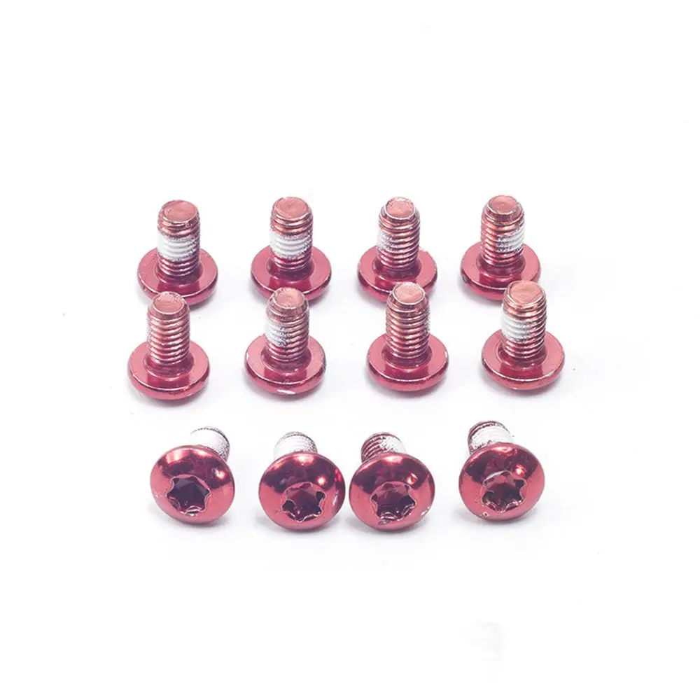 Bike 12PCS Part Tool Bicycle Disc Brake Rotor M5x9mm Brake Accessories Fixing Screws Bike Torx Screws Torx Bolts T25 Screw