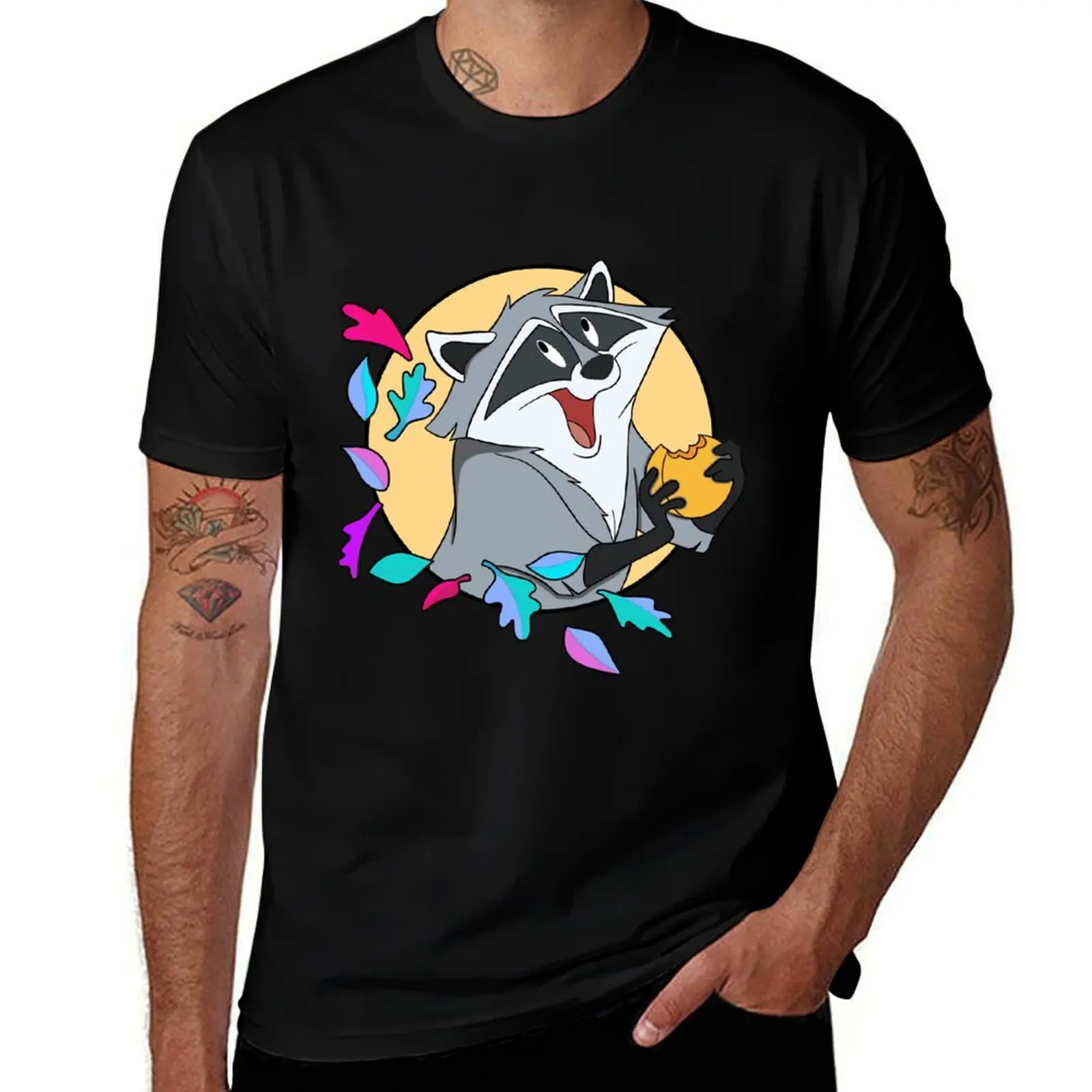 

humor \t \t dark t Meeko t t 100% shirts shirts funny shirt man cotton casual with T-Shirt Biscuit