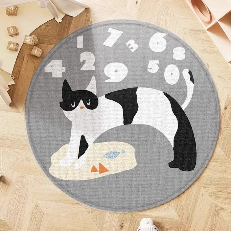 

Ковер с цифровым принтом «Кошка-корова» для гостиной, креативный высококачественный коврик для спальни, домашний декор, напольный коврик для дивана и кофейного столика, Tapis Ковер