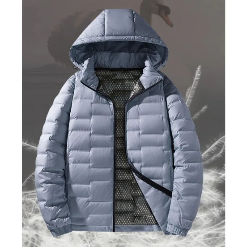 Fashion New Lightweight Down Jacket for Men with Graphene Lining Windproof and Warm Winter Hooded Sports Down Jacket for Women.