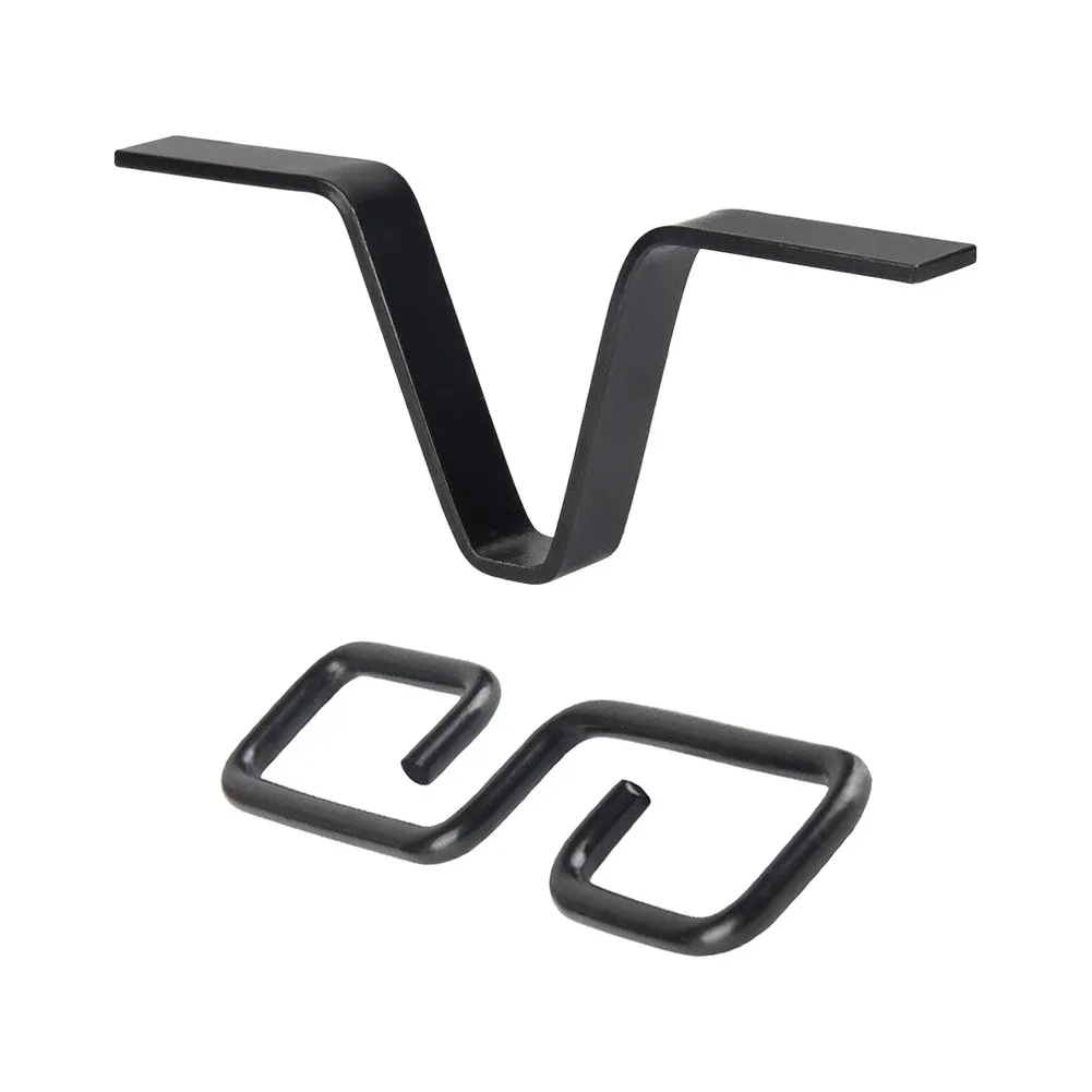 V Shape Metal Rain Chain Hook for Downpipe Outlet Rainwater Drainage Adapter Compatible with Common Downspout Sizes